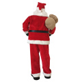 Christmas Standing Santa Claus With Ski Decorations